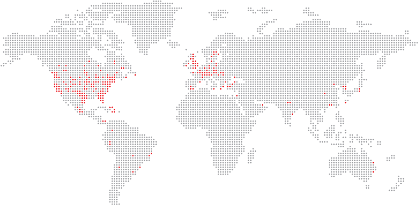 Creatacor's Expertise Spans The World - World Map (890x428), Png Download