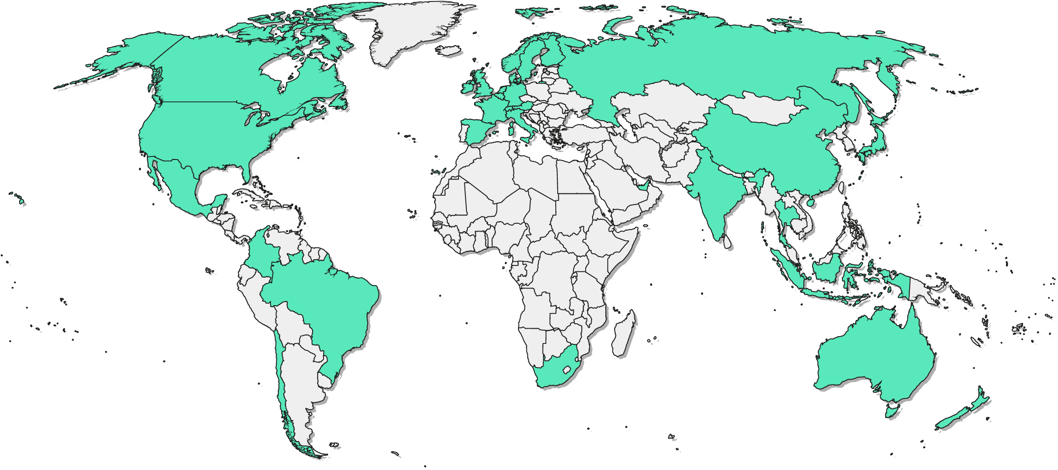 Engaged Global Audience - African Tick Bite Fever Map (2250x996), Png Download