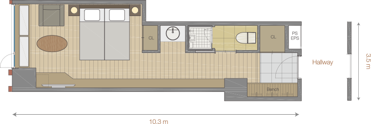 Floor Plan (760x255), Png Download