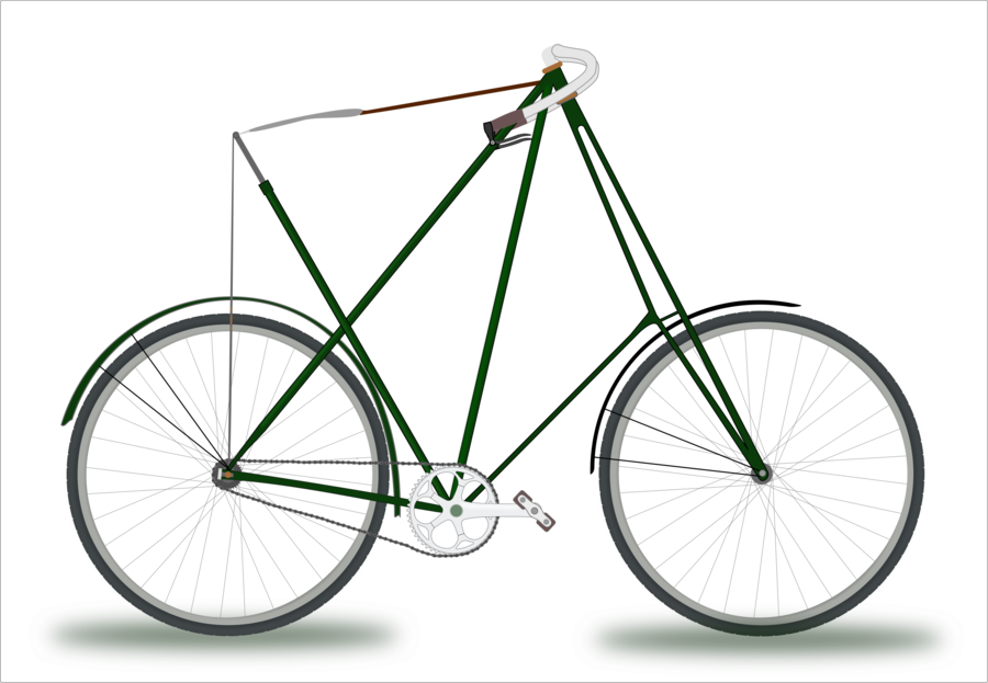 Download Bicicleta Fixie Negro Mate Clipart Fixed-gear - Bicycle (900x623), Png Download
