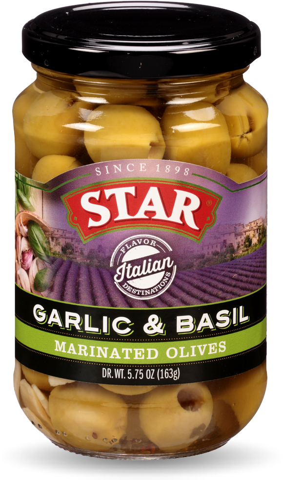 Browse Flavor Destinations Olives - Star Garlic & Basil Marinated Olives - 5.75 Oz (675x1050), Png Download