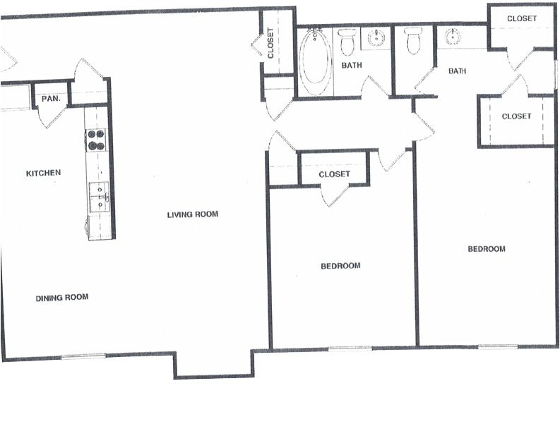Before Floor Plan Redrawing By Tourvista - Floor Plan (800x636), Png Download