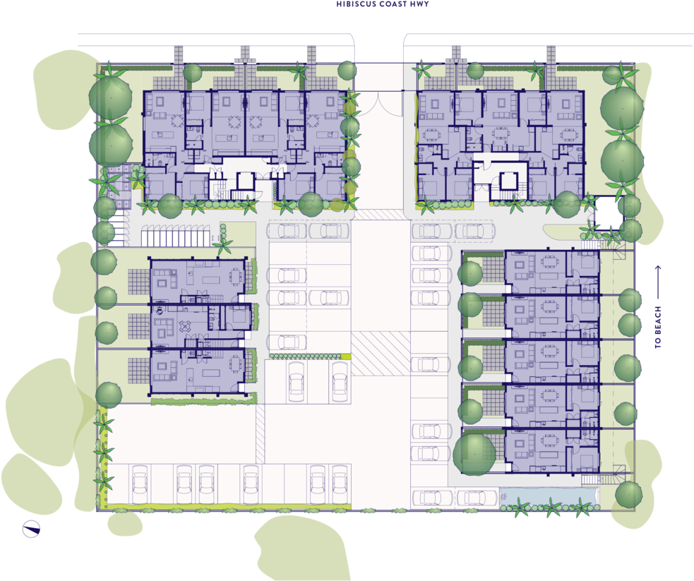 La Mer Site Plan - Apartment (1000x1000), Png Download