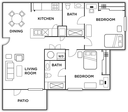 Available Floor Plans - Reno Floor Plan (444x390), Png Download
