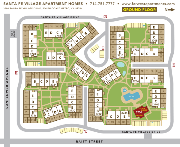 Site Plan - Plan Ville Far West (600x491), Png Download