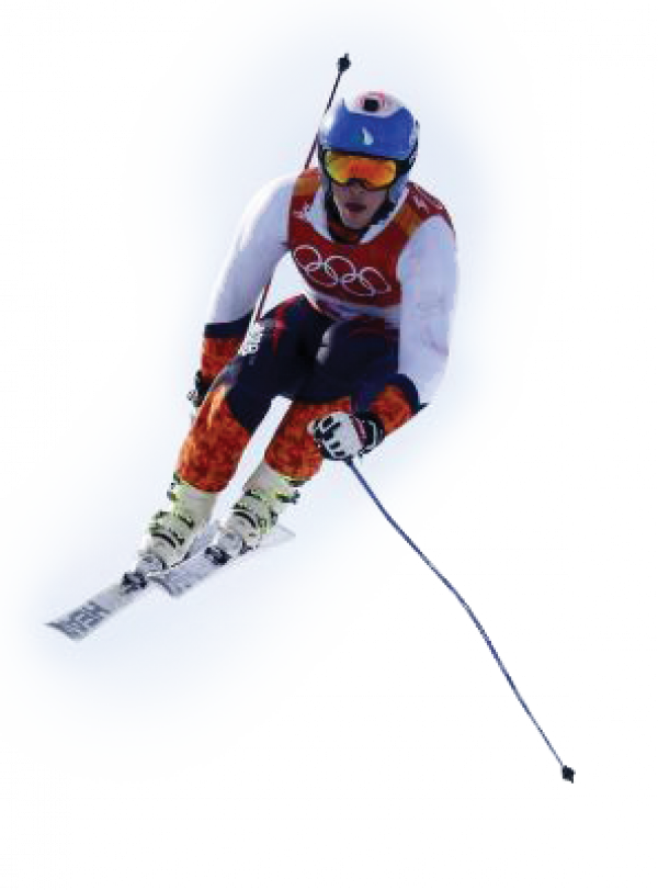 Jt Abate Skiing - Slalom Skiing (600x811), Png Download