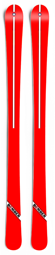 Bomber Ski Red Baron Alpine All-mountain Ski - Coquelicot (279x1023), Png Download