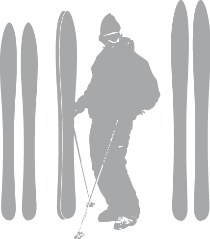 Your Skis - Nordic Skiing (428x487), Png Download