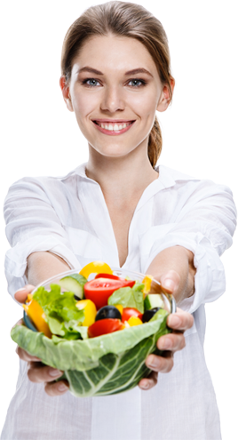 Slider42 Girl - Salad (268x495), Png Download