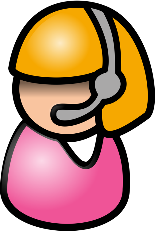 Telephone Call Switchboard Operator Cartoon Microphone - Clip Art People (505x750), Png Download