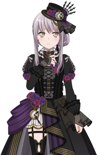 Falling Tears Live2d Model - Hime Cut (429x631), Png Download