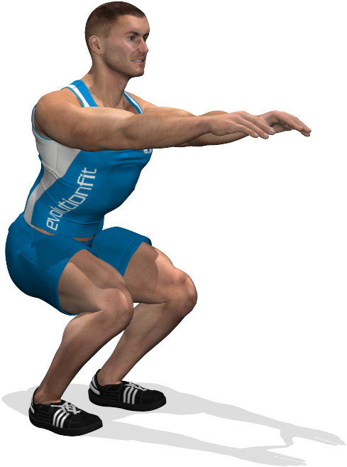 Over - Squat Isometrico (700x700), Png Download