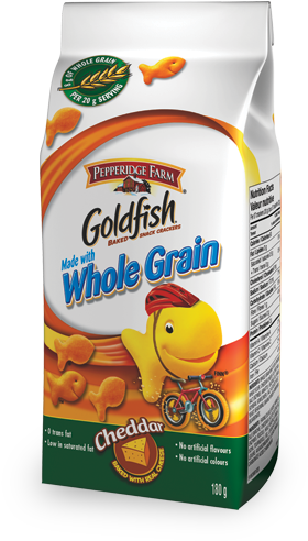 Goldfish Cheddar Whole Grain (340x510), Png Download