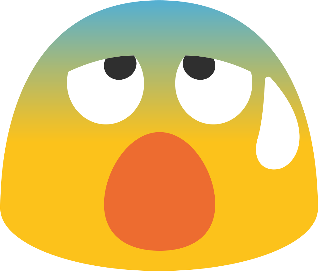 File - Emoji U1f630 - Svg - Anxious Face With Sweat Emoji (1024x1024), Png Download