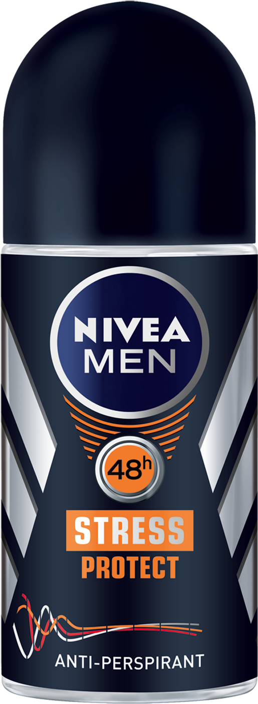 New Nivea Men Stress Protect Roll On Deodorant - Nivea Fresh Active Roll (612x1500), Png Download