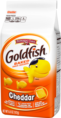Goldfish Cheddar Crackers - Pepperidge Farm Goldfish Pretzel (500x500), Png Download