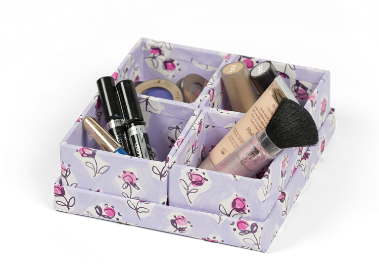 Try This Cute Make-up Sorter Tray From The Empty Box - Box (750x550), Png Download