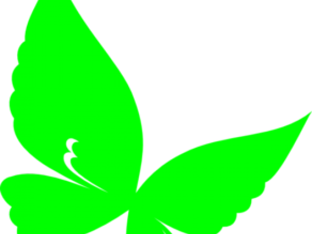 Green Butterfly Clipart - Red Butterfly Png (640x480), Png Download