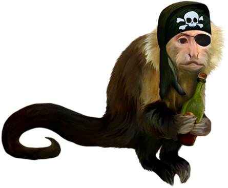 Share This Image - Singe Pirate (500x443), Png Download