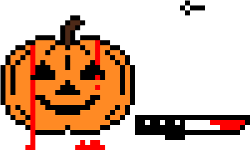 Pumpkin - Pumpkin Pixel Art Grid (730x370), Png Download