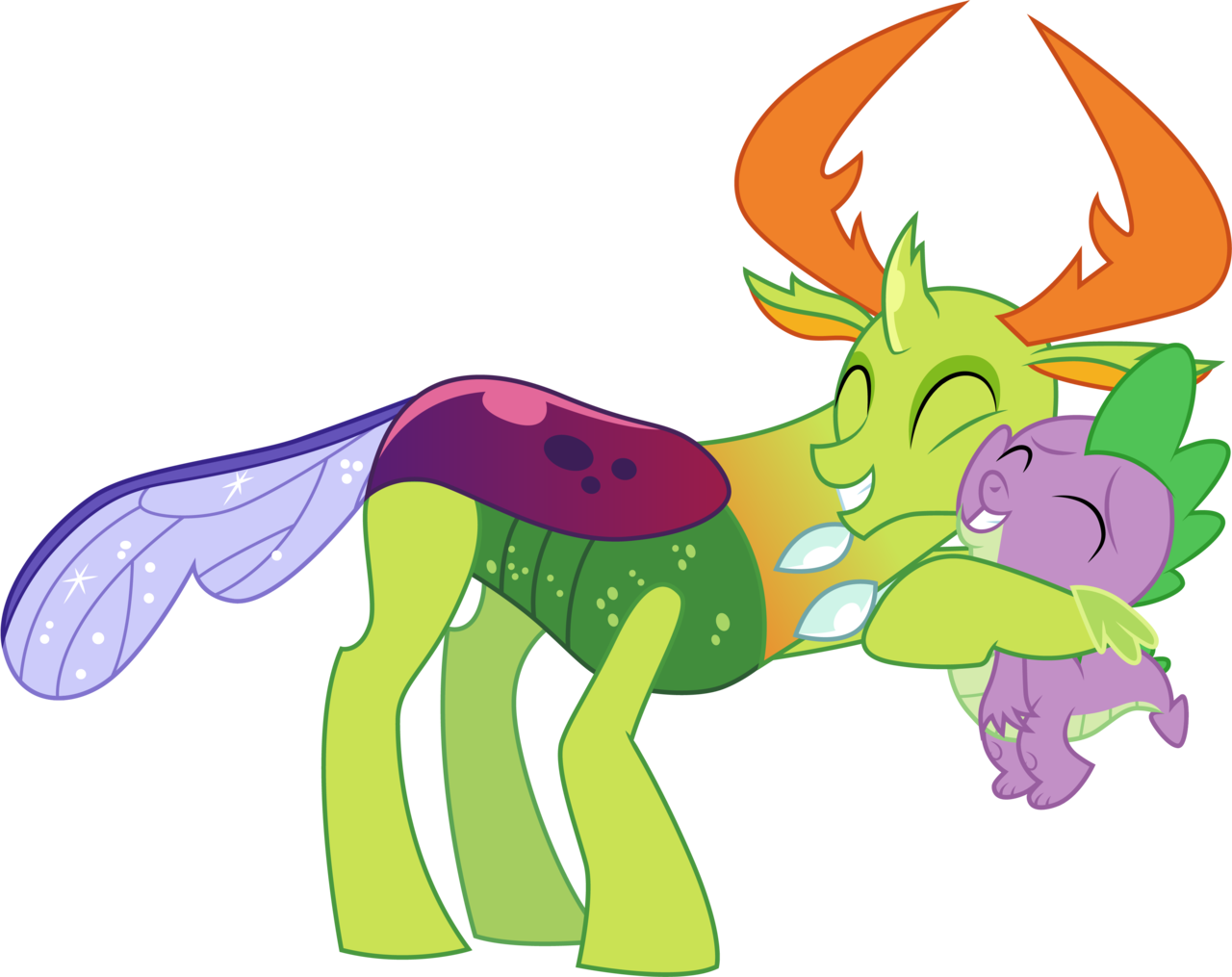 Ai Available, Artist - Thorax And Spike Hug (1280x1015), Png Download