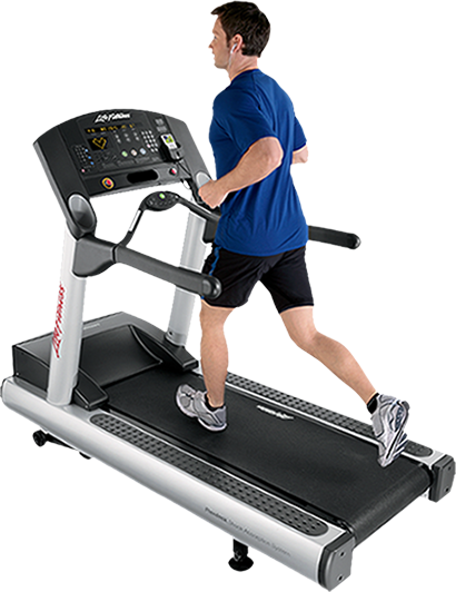 Man On Treadmill - Man On Treadmill Png (410x532), Png Download