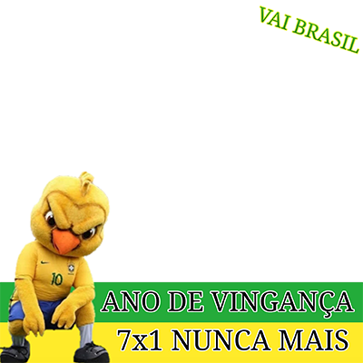 O Melhor Mascote Da Copa De 2018 Demonstrando Seu Apoio - Canarinho Pistola Wallpaper Pc Hd (400x400), Png Download
