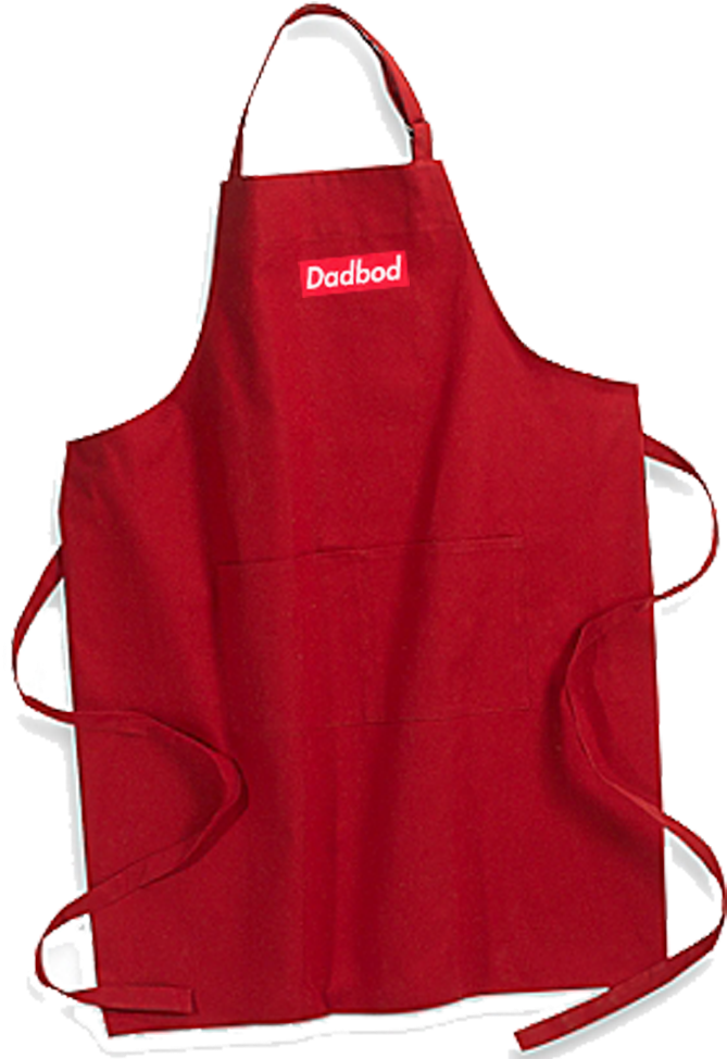3 Pockets Bib Apron Png Image - Kitchensmart Solid Apron In Red (1000x1000), Png Download