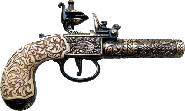 An Error Occurred - 1795 Kumbley & Brum Pocket Flintlock Pistol Replicas (611x367), Png Download