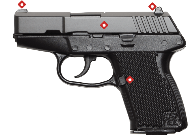 P11-left - Keltec P11 (1170x504), Png Download