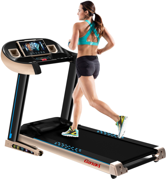 2018 Ladies Fitness Gym Equipment Folding Treadmill - Treadmill (750x750), Png Download