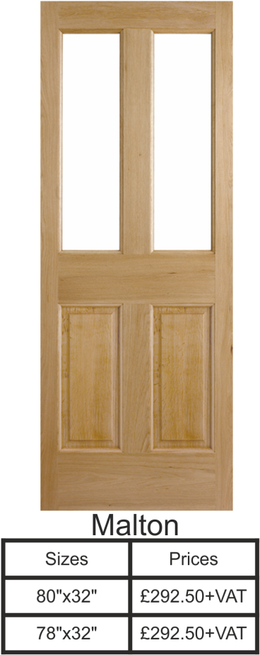 Lpd Oak Wood External Malton Door - Door (447x923), Png Download