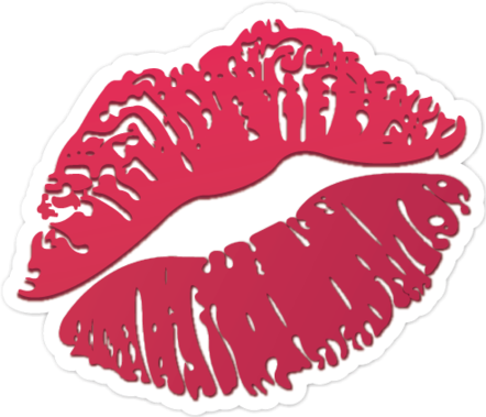 Emoji De Beso Png (442x379), Png Download