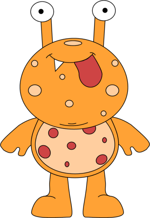 Monster Clipart For Kids - Goofy Monster (311x450), Png Download