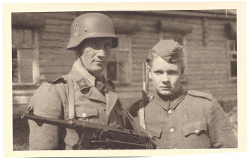 Ww11 German Ss Officers Postcard - Soldier (350x350), Png Download