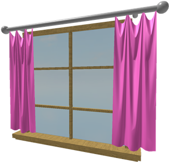 Pink Wooden Frame Window - Portable Network Graphics (420x420), Png Download