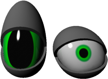 3d Eyes Png (584x438), Png Download