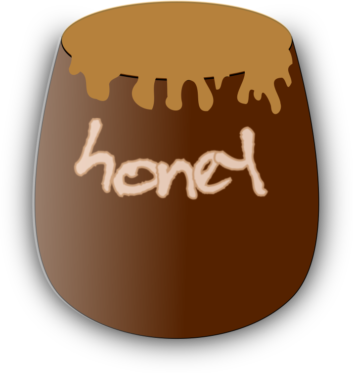 Clipart - Honey Pot - Portable Network Graphics (720x800), Png Download