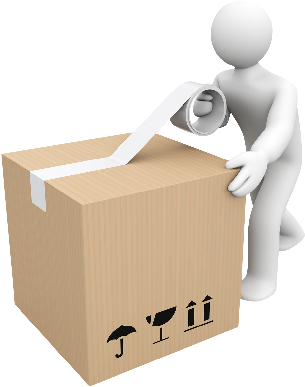 Vip Packing Services - 3d Man Box Png (325x400), Png Download