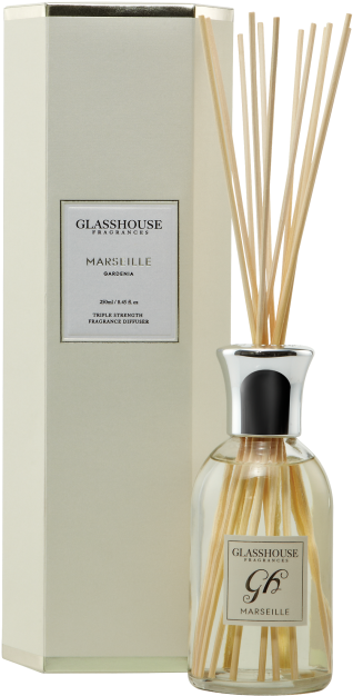 Marseille Gardenia 250ml Diffuser (832x750), Png Download