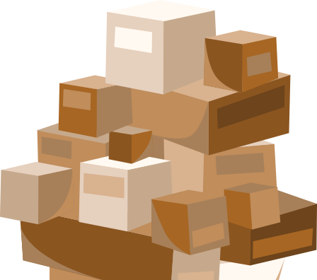 Find The Right Box Size - Shipping Boxes (448x396), Png Download