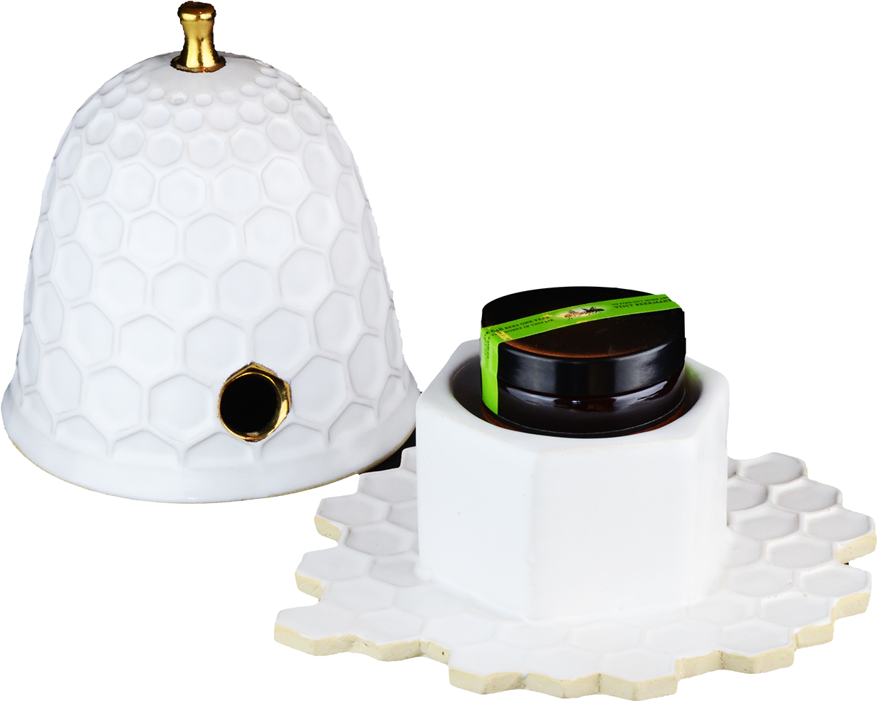 Ceramic Honey Pot With 14k Gold - Lego (1500x1500), Png Download