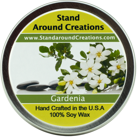 Gardenia Tin 4-oz - Stand Around Creations Gardenia Tin 6-oz., Green (479x480), Png Download
