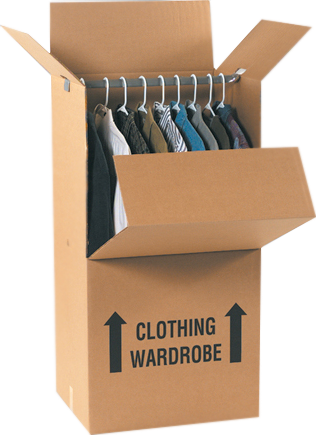 Wardrobe 10 - 0cuft - Wardrobe Boxes (316x435), Png Download
