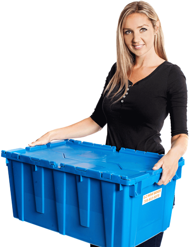 E-z Moving Boxes - Plastic Moving Boxes (435x534), Png Download