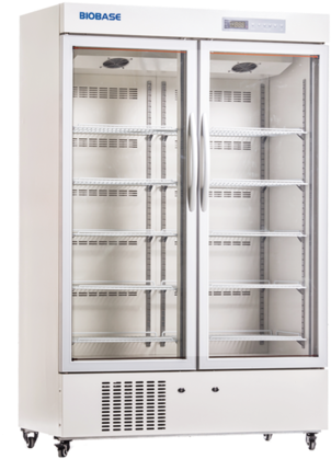Double Door Medical Refrigerator - Biobase Bxc V1000m (353x500), Png Download