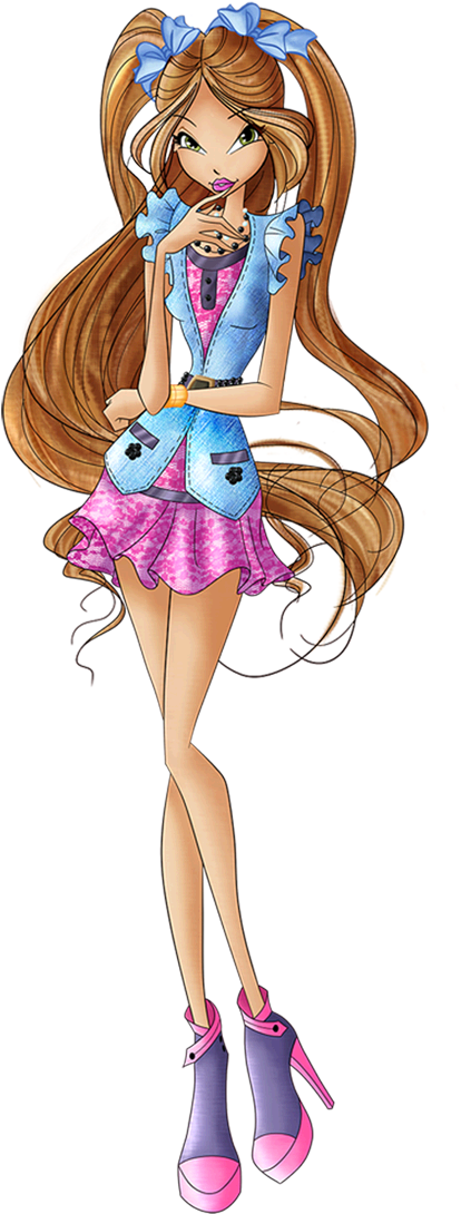 Profilowinx Flora Gardenia - Winx Club Flora Season 8 (695x1284), Png Download
