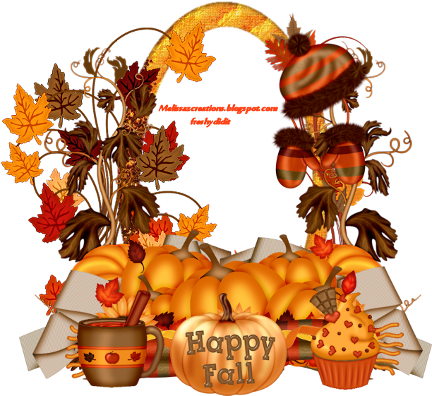 Happy Fall Kit By Melissaz Creationz Located Here Used - Clusters Frames Png De Halloween (650x650), Png Download