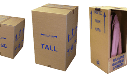 Buy Flat Pack Removals Boxes For Moving House - Wardrobe (425x319), Png Download