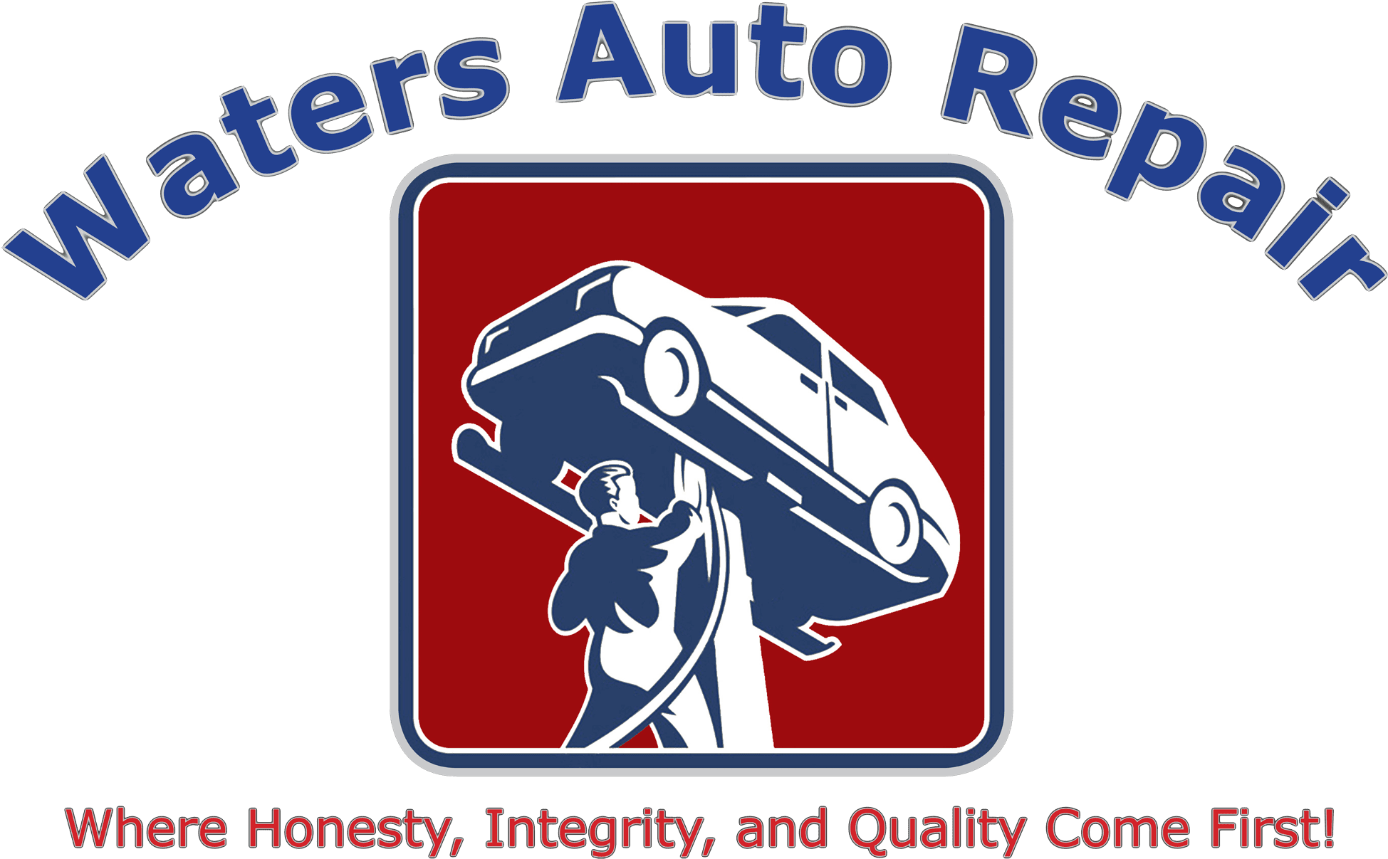 Waters Auto Repair - Mechanic Technician Car Repair Retro Laundry Bag (2000x1270), Png Download
